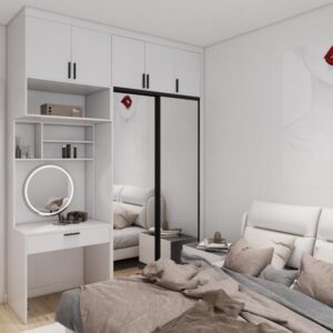 Elegant White Sliding Door Wardrobe for Modern Bedrooms