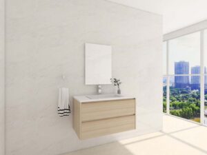 Chic Wood Veneer Bathroom Cabinets in Marble Setting 3 Y97 5 1 1000x750 1