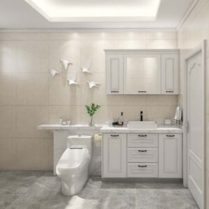 Elegant White PVC Bathroom Vanity