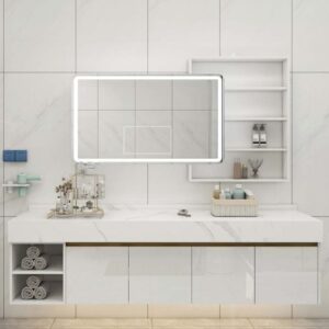 Exploring a White Lacquer Bathroom Vanity