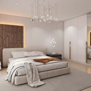 Gallery Modern White Lacquer Hinged Wardrobes