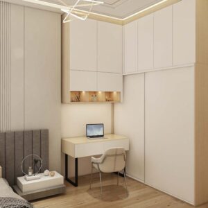 Minimalist Elegance: Exploring a White Sliding Door Wardrobe